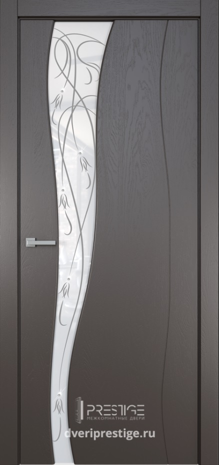 Prestige Межкомнатная дверь Стиль 4 с худ.рис. со стразами ДО, арт. 12166 - фото №1