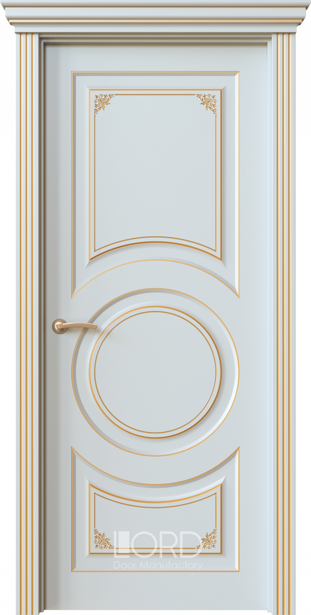 Лорд Межкомнатная дверь Dolce 1 ДГ Патина Золото, арт. 22425 - фото №1