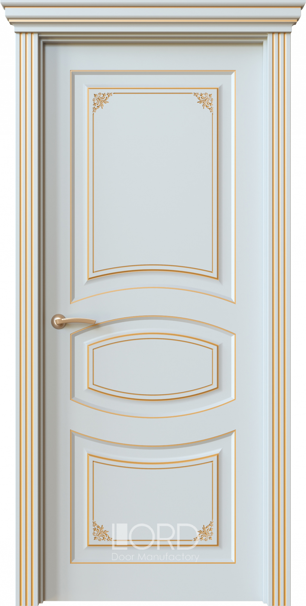 Лорд Межкомнатная дверь Dolce 2 ДГ Патина Золото, арт. 22433 - фото №1