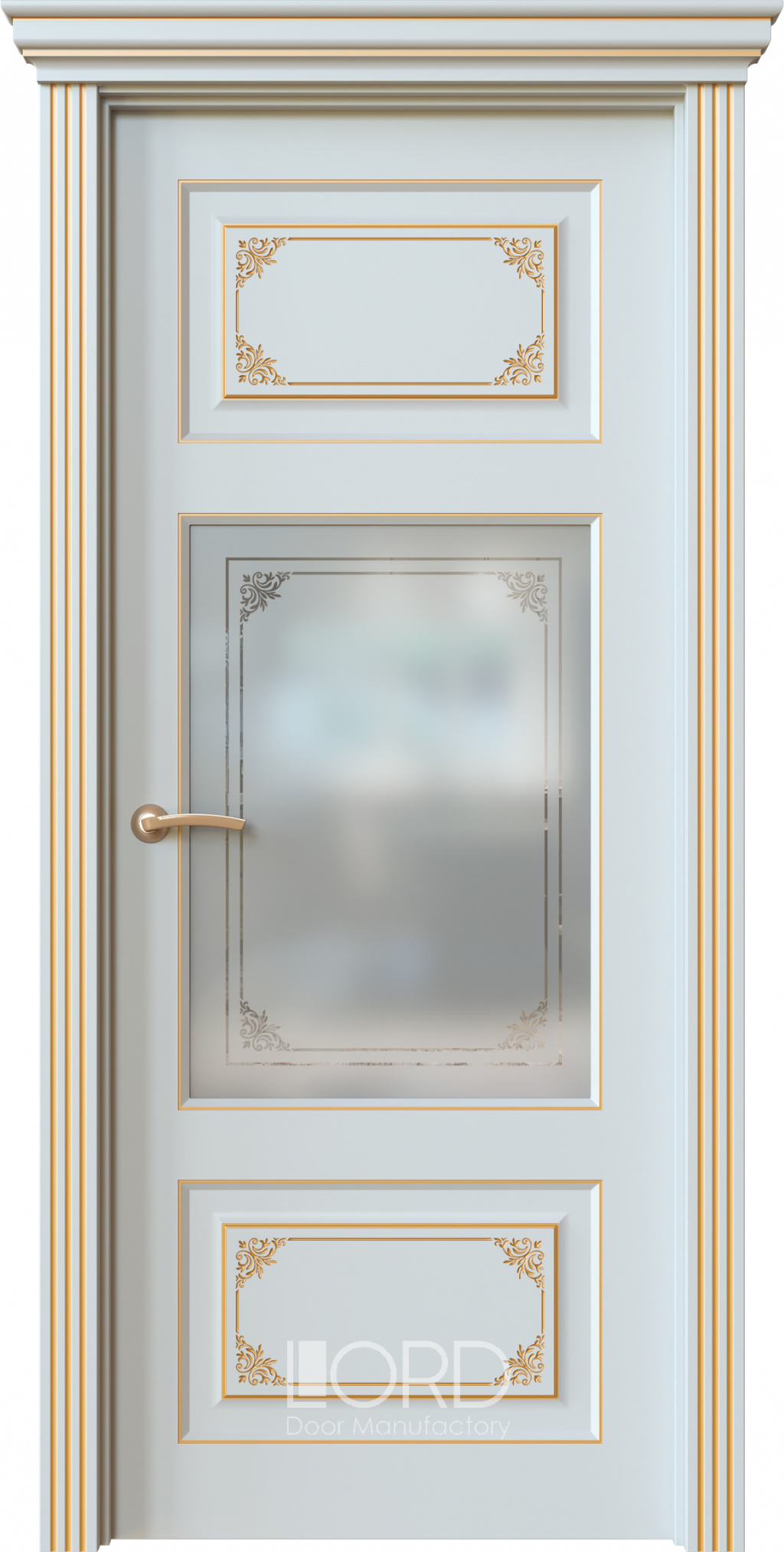 Лорд Межкомнатная дверь Dolce 9 ДО Патина Золото, арт. 22490 - фото №1