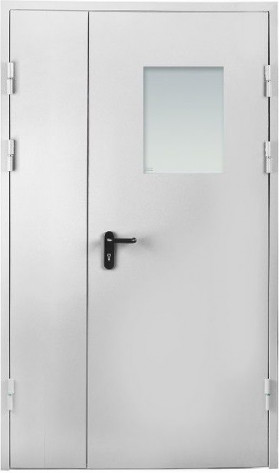 РПК Входная дверь Техническая остекл. двупольная, арт. 0005780