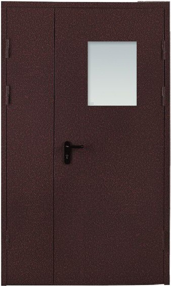 РПК Противопожарная дверь EI-60 остекл. двупольная, арт. 0005769 - фото №1